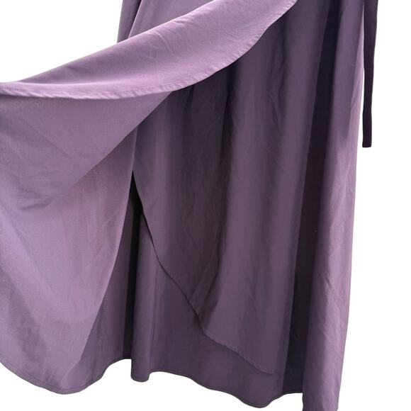 Athleta Grace Wrap Skirt in Deep Crocus Violet Balletcare Midi Skirt Size Small - Picture 5 of 13